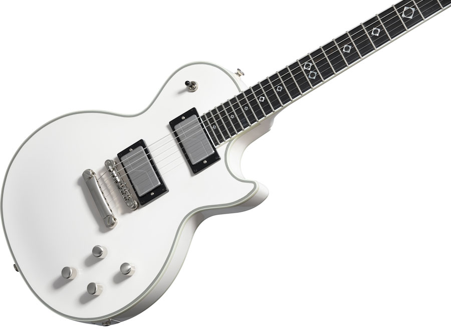 Epiphone Jerry Cantrell Les Paul Custom Prophecy Signature 2h Fishman Fluence Classic Ht Eb - Bone White - Single cut electric guitar - Variation 3