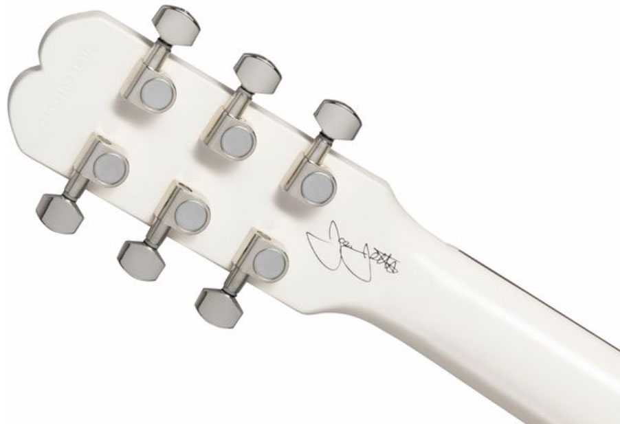 Epiphone Joan Jett Olympic Special Signature 2h Ht Au - Aged Classic White - Single cut electric guitar - Variation 2