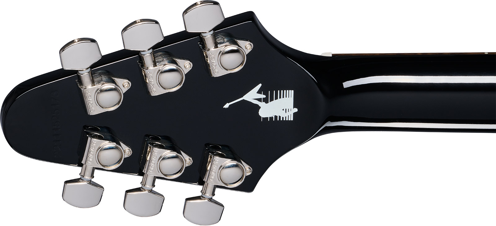 Epiphone Kirk Hammett Flying V 1979 Signature 2h Gibson  Ht Rw - Ebony - Signature electric guitar - Variation 4