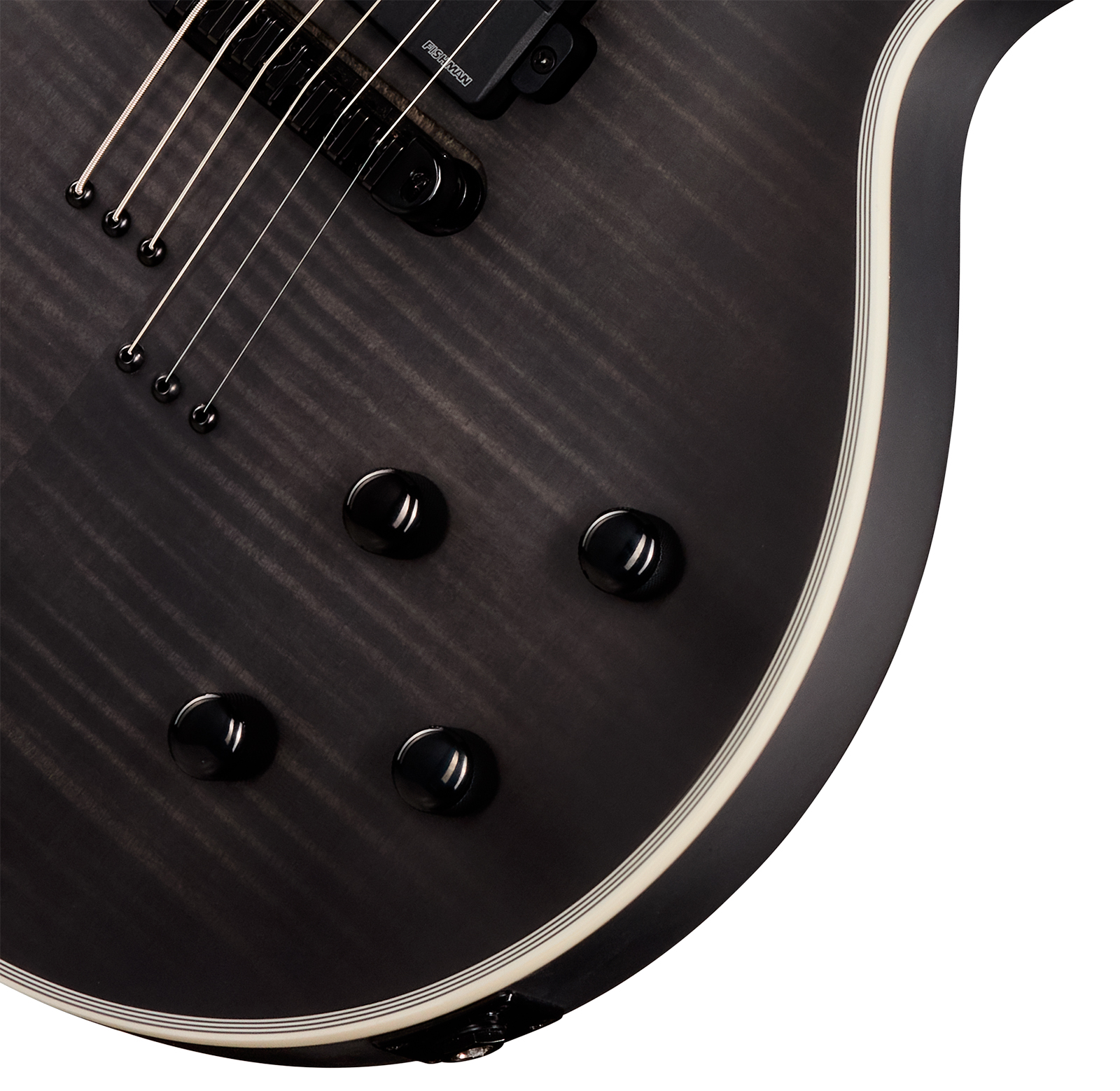 Epiphone Les Paul Baritone Prophecy Modern 2h Fishman Fluence Ht Eb - Obsidian Storm Satin - Baritone guitar - Variation 3