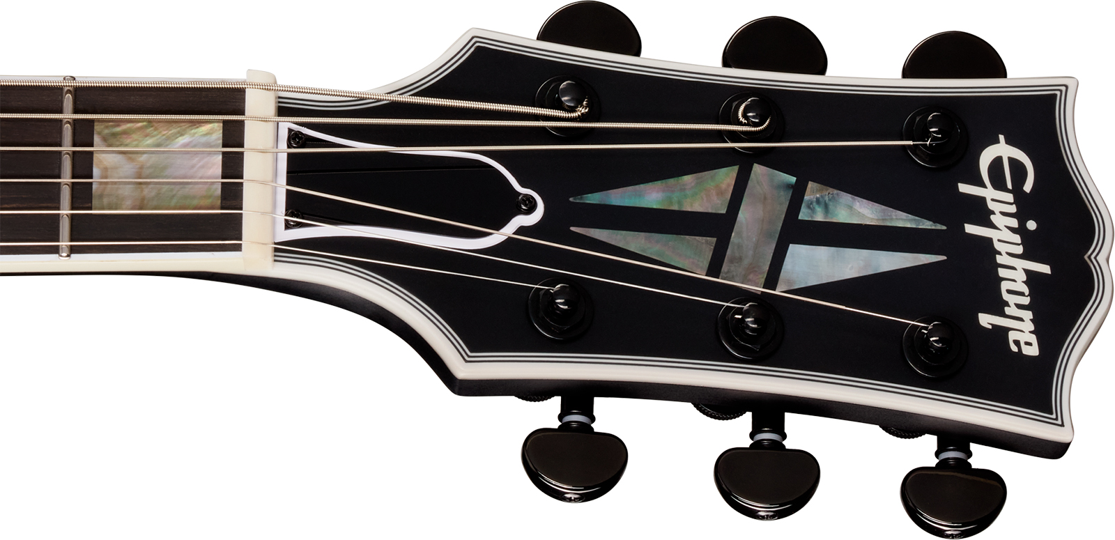 Epiphone Les Paul Baritone Prophecy Modern 2h Fishman Fluence Ht Eb - Obsidian Storm Satin - Baritone guitar - Variation 5