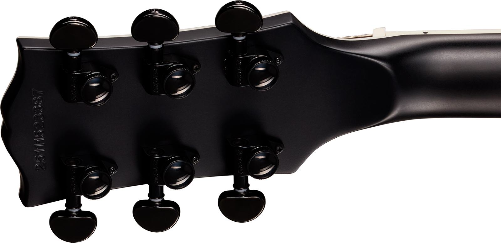 Epiphone Les Paul Baritone Prophecy Modern 2h Fishman Fluence Ht Eb - Obsidian Storm Satin - Baritone guitar - Variation 6
