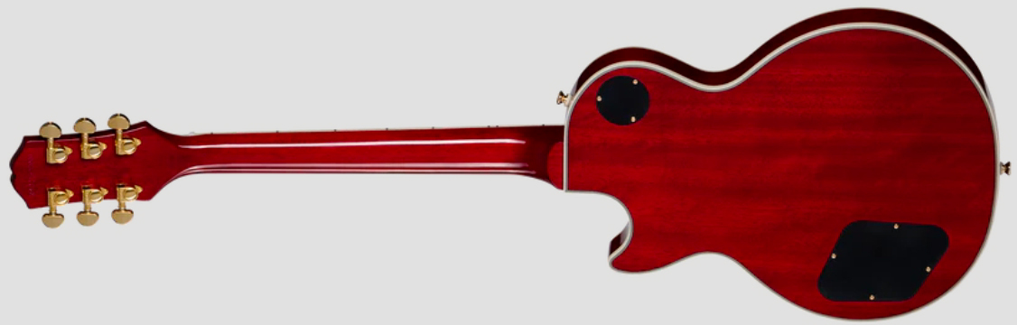 Epiphone Les Paul Custom Ibg Ltd 2h Ht Eb - Heritage Cherry Sunburst - Single cut electric guitar - Variation 1