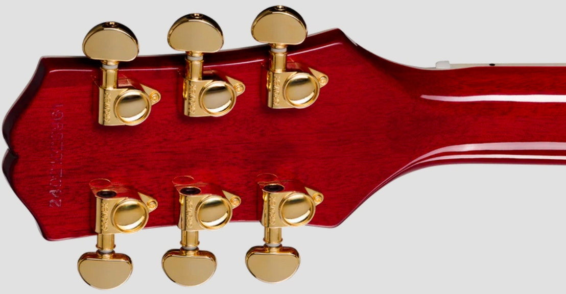 Epiphone Les Paul Custom Ibg Ltd 2h Ht Eb - Heritage Cherry Sunburst - Single cut electric guitar - Variation 4