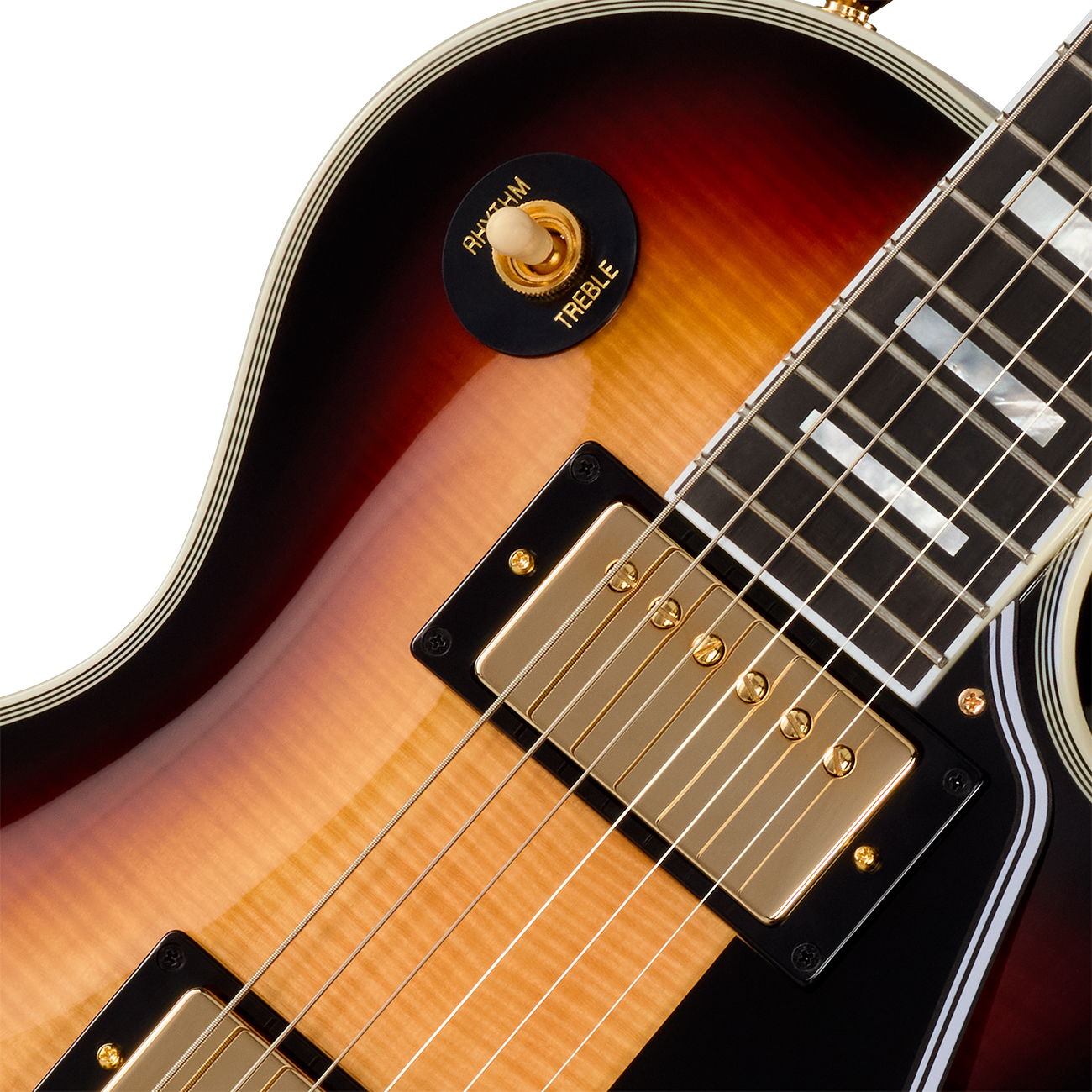 Epiphone Les Paul Custom Igc 2h Gibson Ht Eb - Sedona Burst - Single cut electric guitar - Variation 2