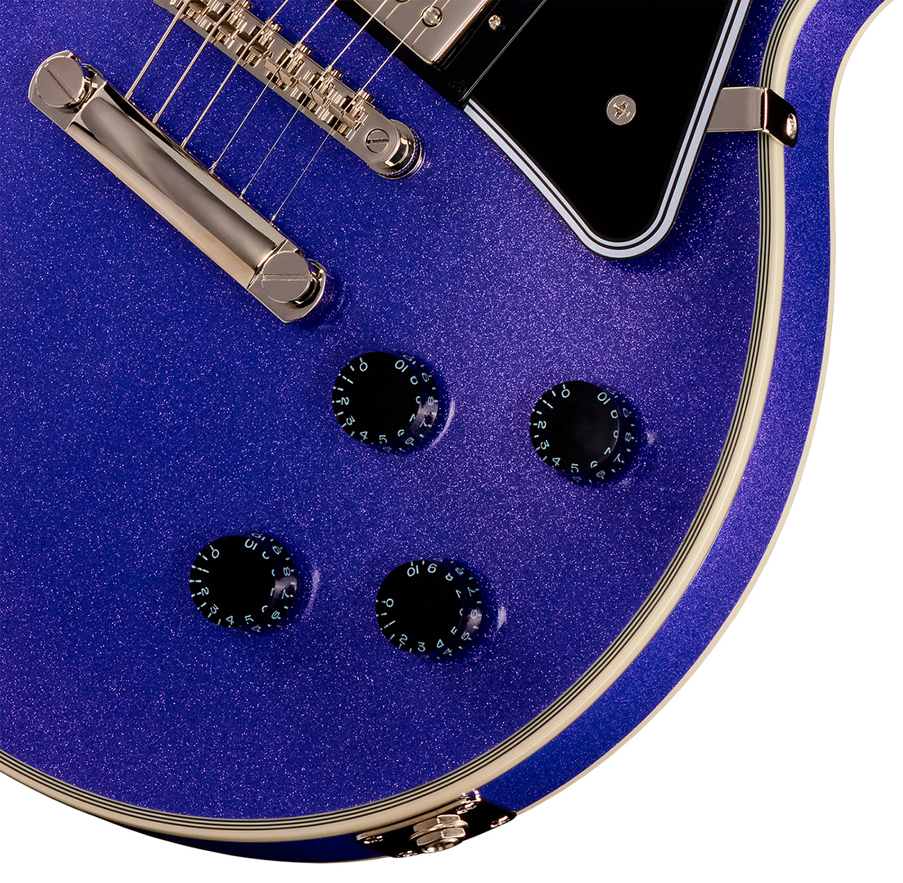 Epiphone Les Paul Custom Igc 2h Gibson Ht Eb - Amethyst Sparkle - Single cut electric guitar - Variation 3