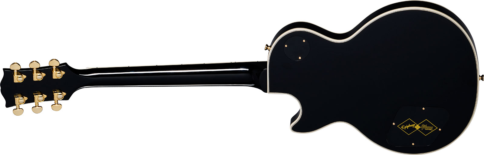 Epiphone Les Paul Custom Inspired By 2h Ht Eb - Ebony - Single cut electric guitar - Variation 1