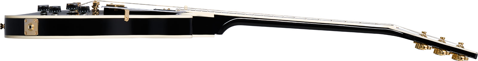 Epiphone Les Paul Custom Inspired By 2h Ht Eb - Ebony - Single cut electric guitar - Variation 2