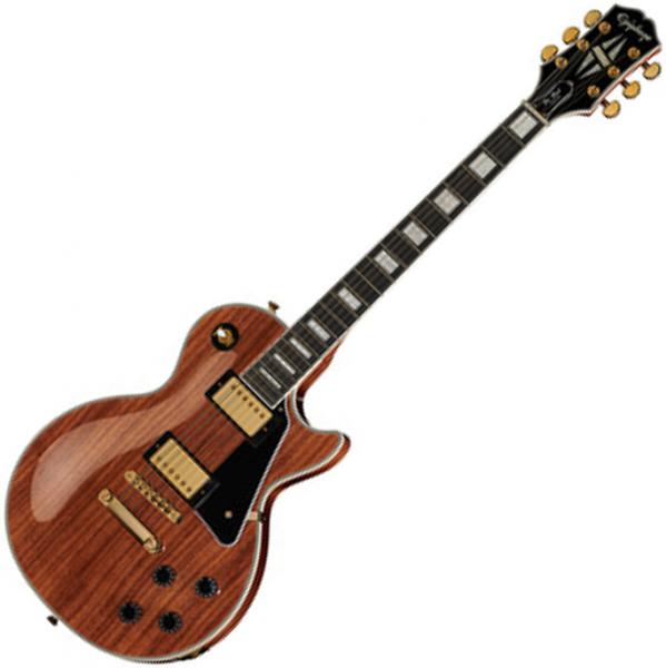 Solid body electric guitar Epiphone Les Paul Custom Koa - Natural