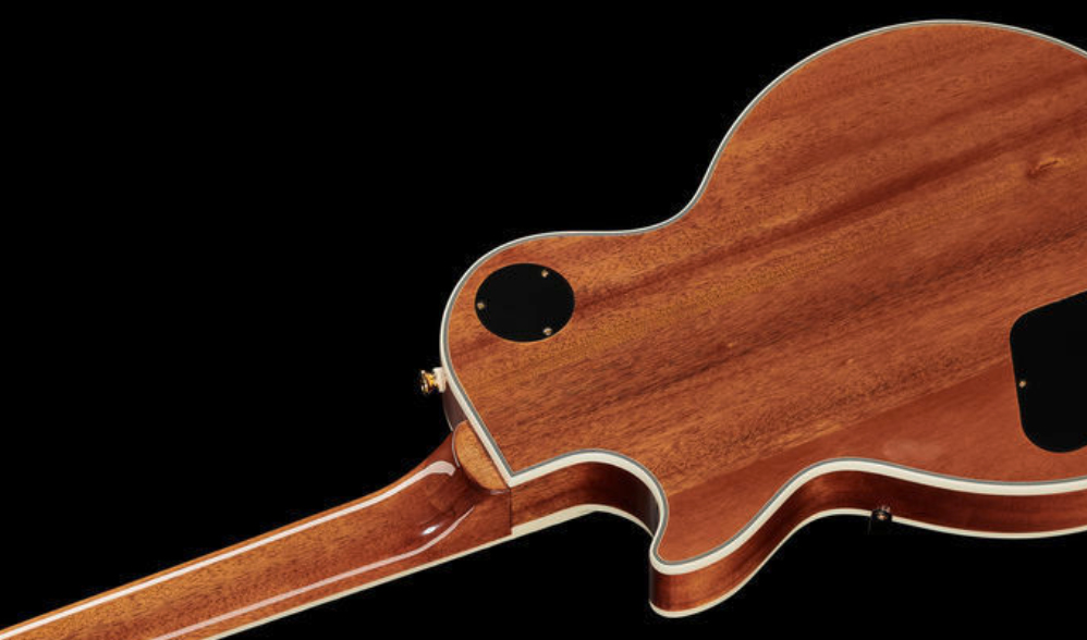 Epiphone Les Paul Custom Koa 2h Ht Eb - Natural - Single cut electric guitar - Variation 2