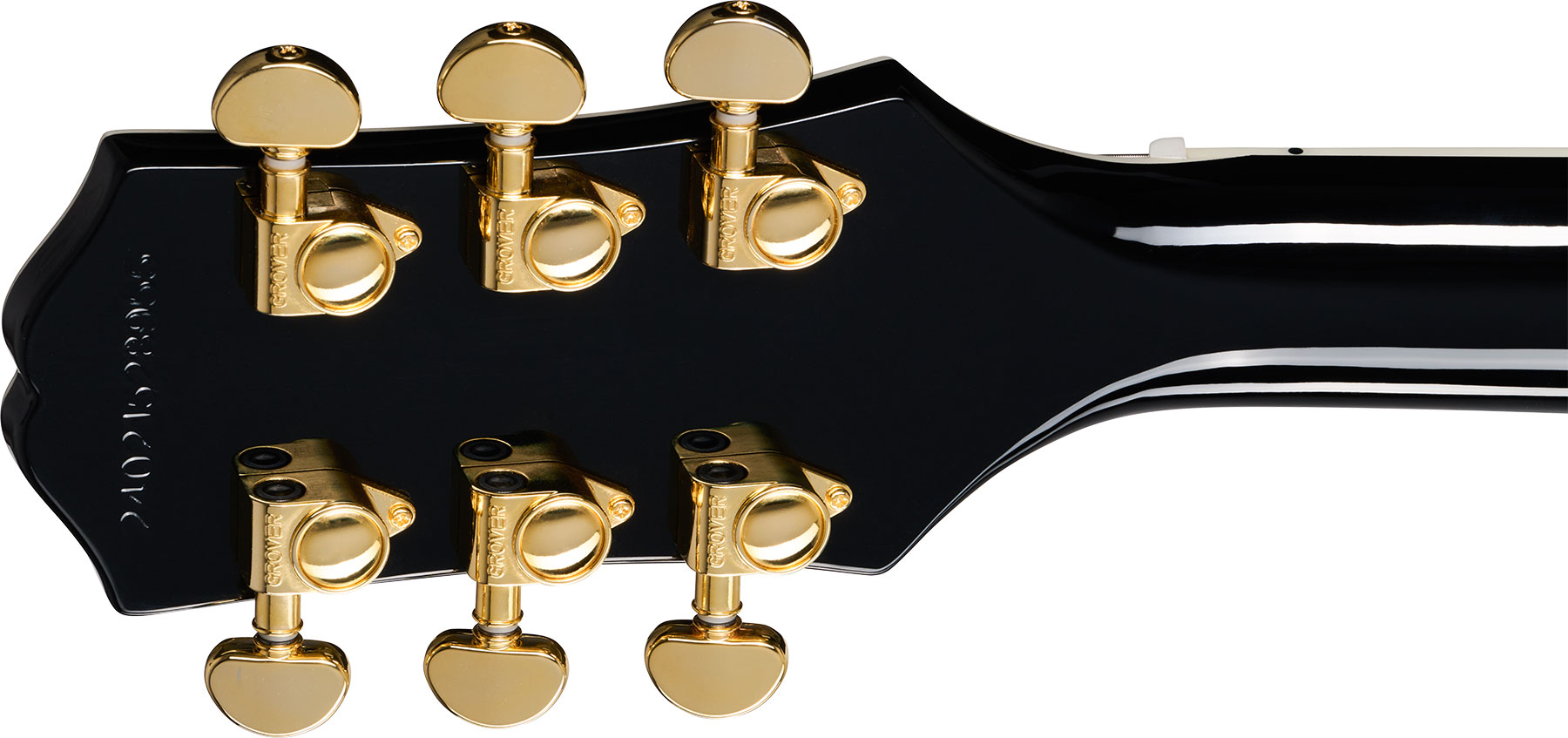 Epiphone Les Paul Custom Lh Insp. By Gibson Original Gaucher 2h Ht Eb - Ebony - Single cut electric guitar - Variation 4