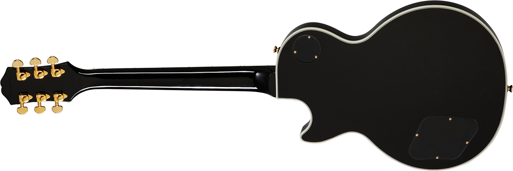 Epiphone Les Paul Custom 2h Ht Eb - Ebony - Single cut electric guitar - Variation 1