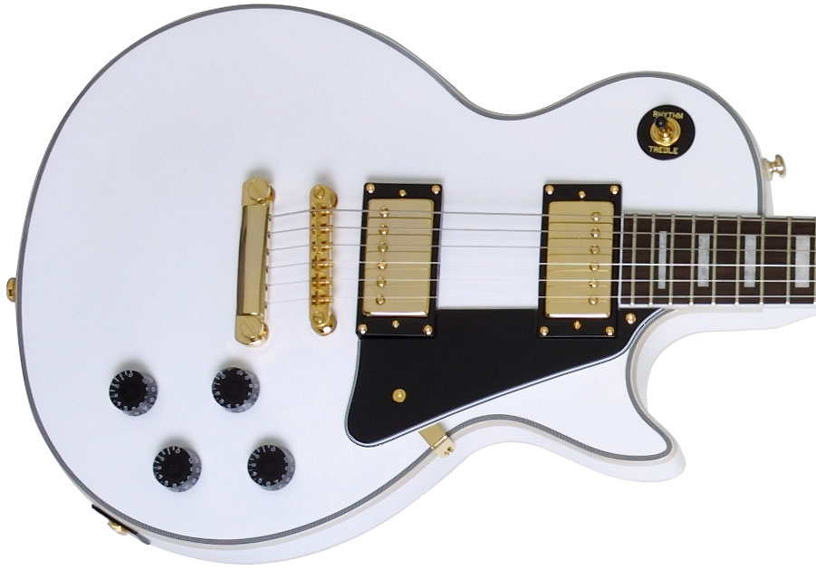 Epiphone Les Paul Custom Pro Gh - Alpine White - Single cut electric guitar - Variation 2