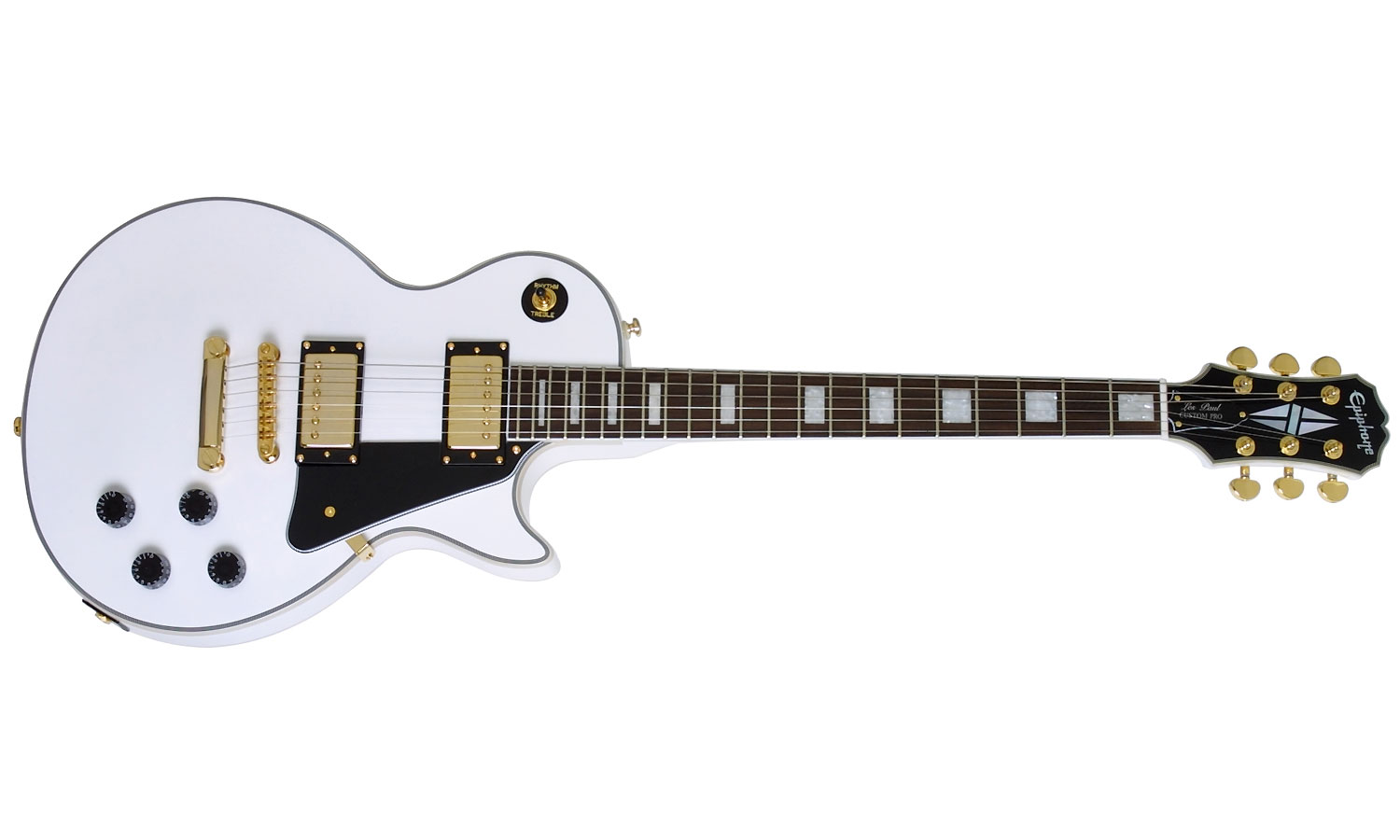 Epiphone Les Paul Custom Pro Gh - Alpine White - Single cut electric guitar - Variation 1