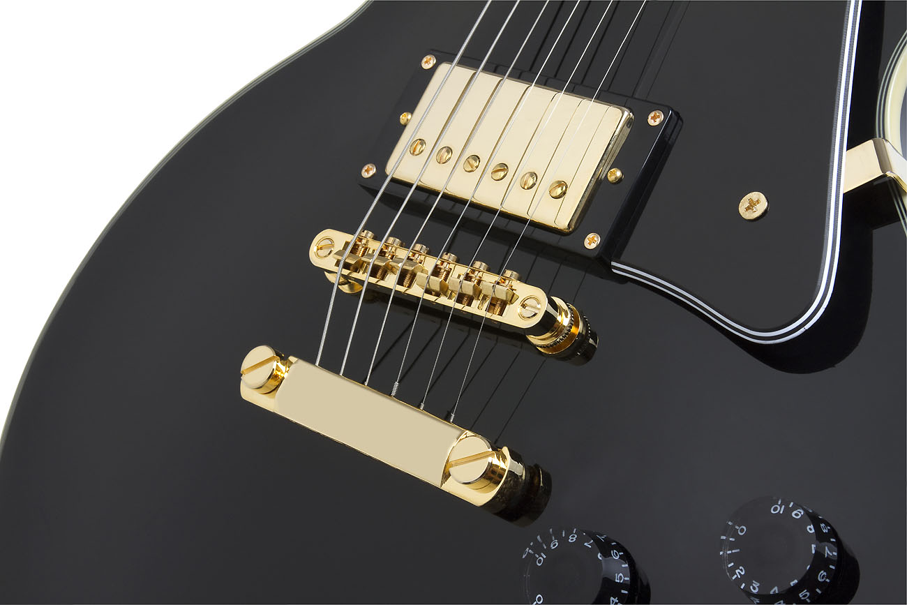 Epiphone Les Paul Custom Pro Gh - Ebony - Single cut electric guitar - Variation 2