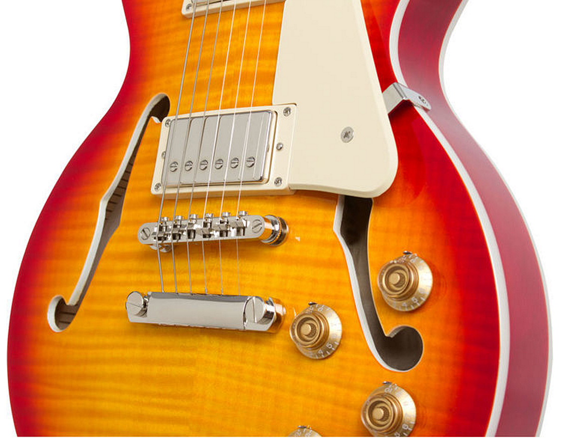 Epiphone Les Paul Es Pro 2016 - Faded Cherry - Semi-hollow electric guitar - Variation 3
