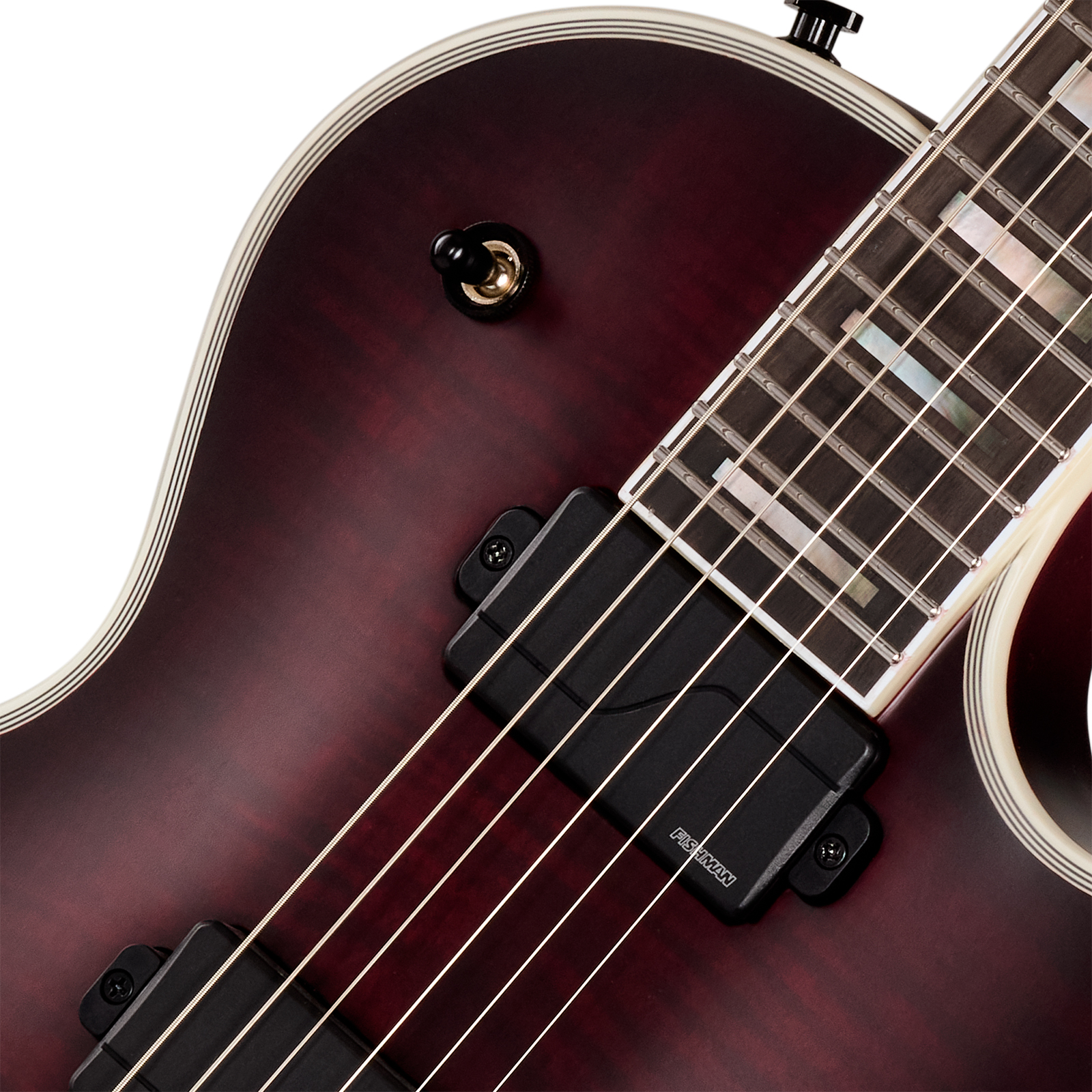 Epiphone Les Paul Prophecy Modern 2h Fishman Fluence Ht Eb - Crimson Fog Satin - Single cut electric guitar - Variation 2