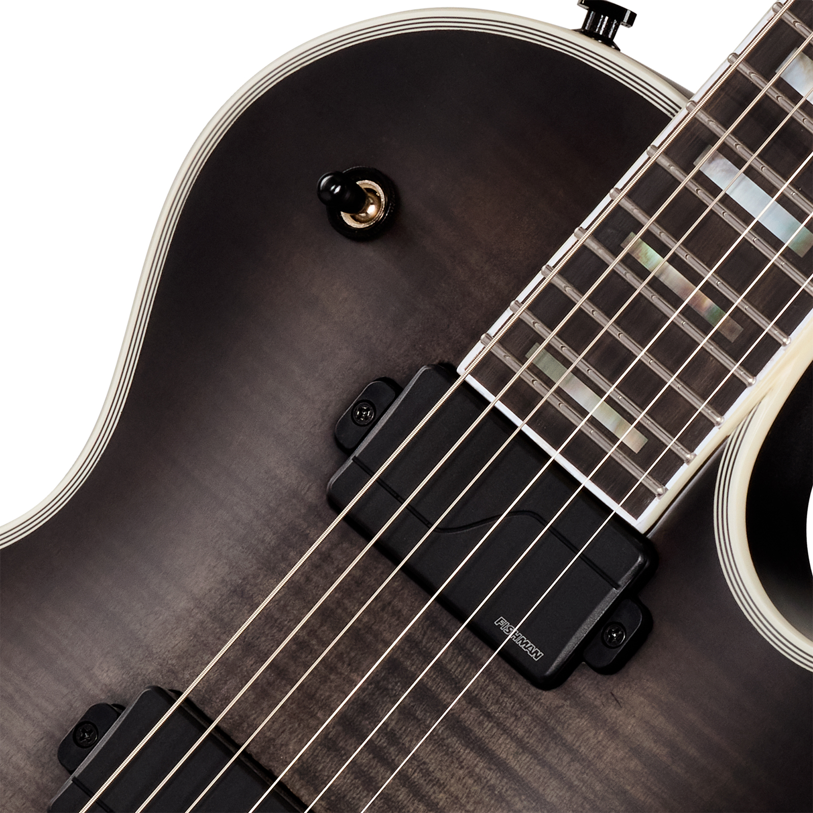 Epiphone Les Paul Prophecy Modern 2h Fishman Fluence Ht Eb - Obsidian Storm Satin - Single cut electric guitar - Variation 2