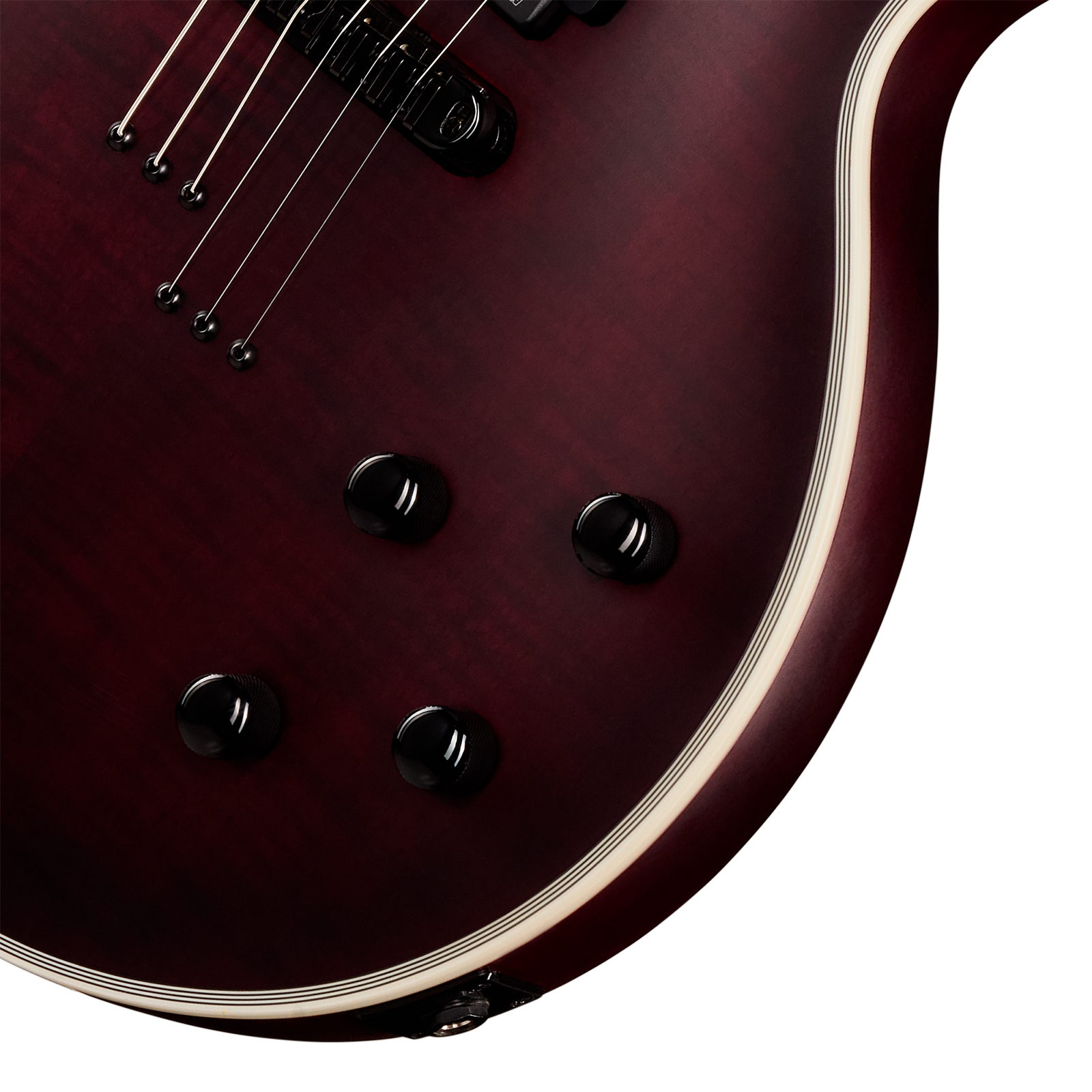 Epiphone Les Paul Prophecy Modern 2h Fishman Fluence Ht Eb - Crimson Fog Satin - Single cut electric guitar - Variation 3
