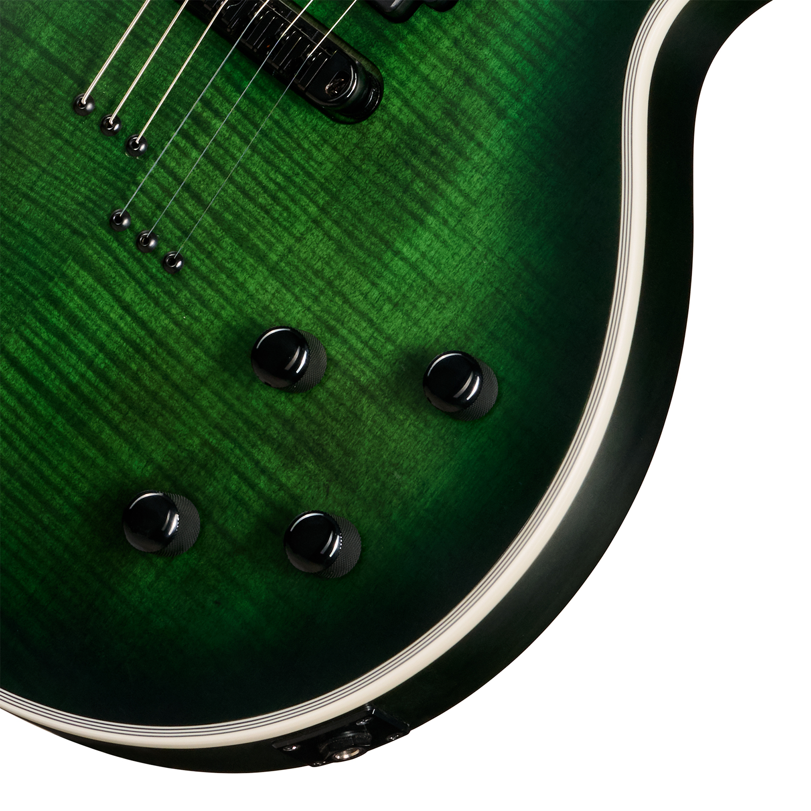 Epiphone Les Paul Prophecy Modern 2h Fishman Fluence Ht Eb - Forest Phantom Satin - Single cut electric guitar - Variation 3