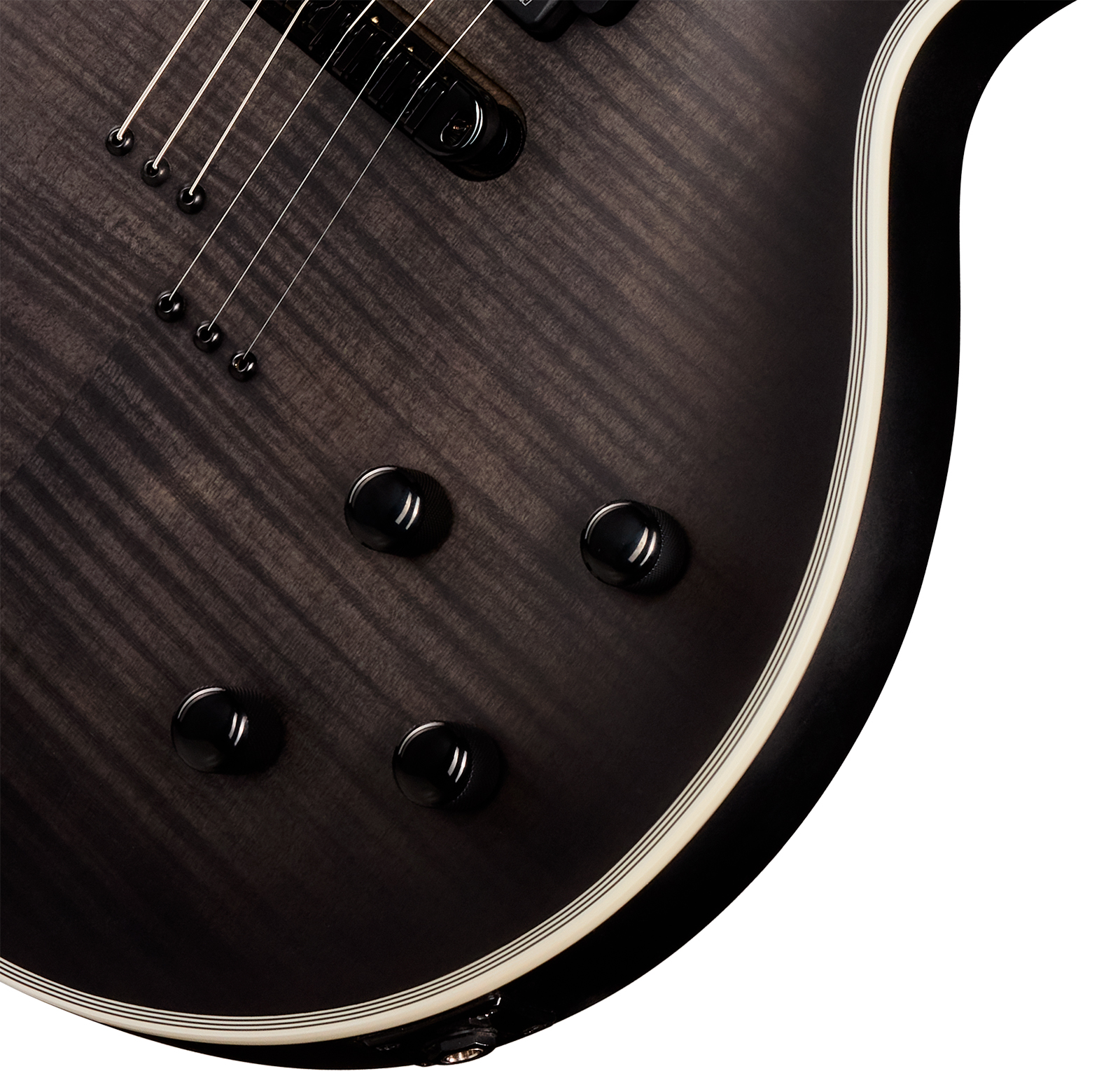 Epiphone Les Paul Prophecy Modern 2h Fishman Fluence Ht Eb - Obsidian Storm Satin - Single cut electric guitar - Variation 3