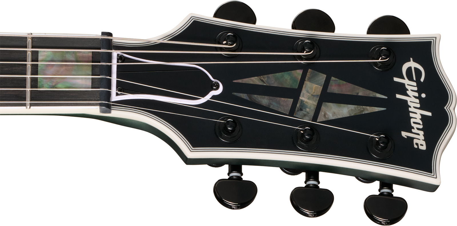 Epiphone Les Paul Prophecy Modern 2h Fishman Fluence Ht Eb - Forest Phantom Satin - Single cut electric guitar - Variation 5
