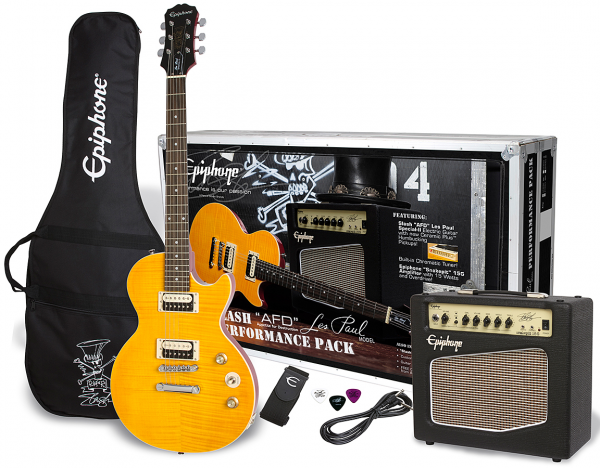 Pack guitare électrique Eastone LP200 HB +MARSHALL MG10 10W +CABLE + MEDIATORS +HOUSSE - honey sunburst sunburst