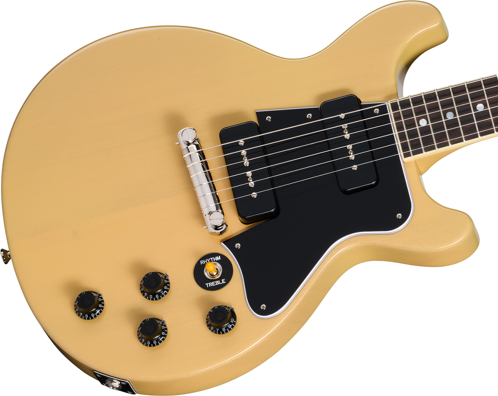 Epiphone Les Paul Special 1960 Dc Reissue Ins.by.g.c 2s P90 Gibson Ht Rw - Tv Yellow - Double cut electric guitar - Variation 2
