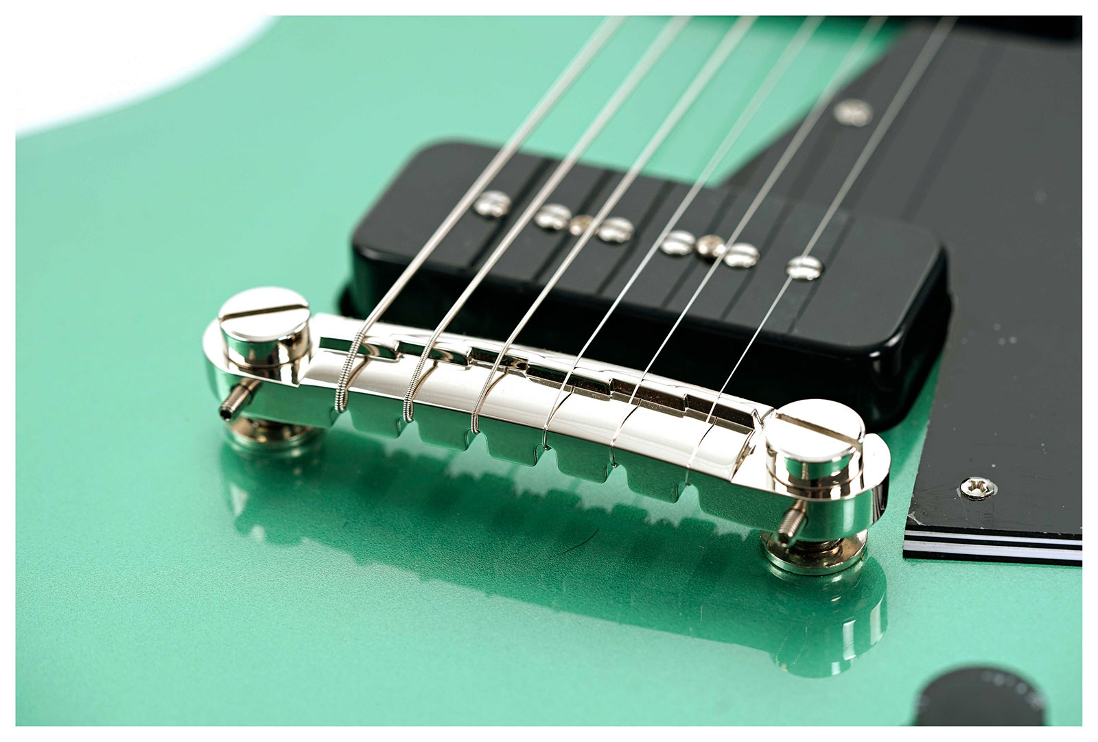 Epiphone Les Paul Special 2p90 Ht Lau - Inverness Green - Double cut electric guitar - Variation 4