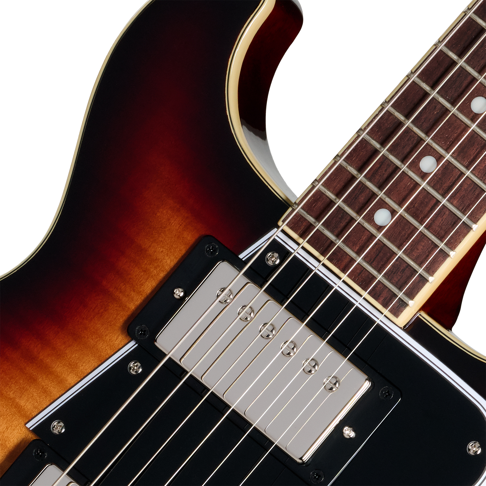 Epiphone Les Paul Special Double Cut Figured Ibg Dc 2s P90 Ht Rw - Bourbon Burst - Double cut electric guitar - Variation 2