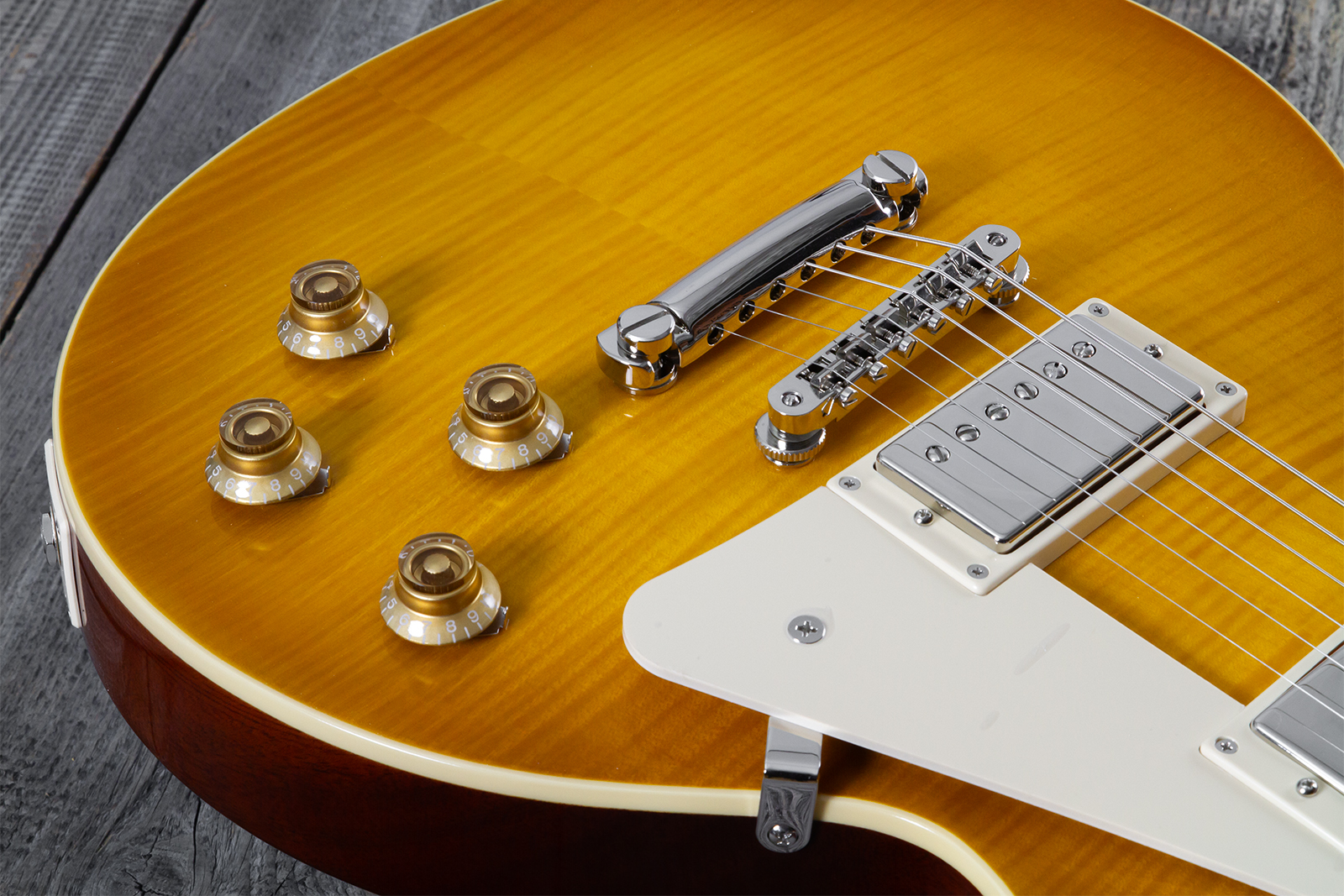 Epiphone Les Paul Standard 1959 Reissue Igc 2h Gibson Ht Rw - Lemon Burst - Single cut electric guitar - Variation 7