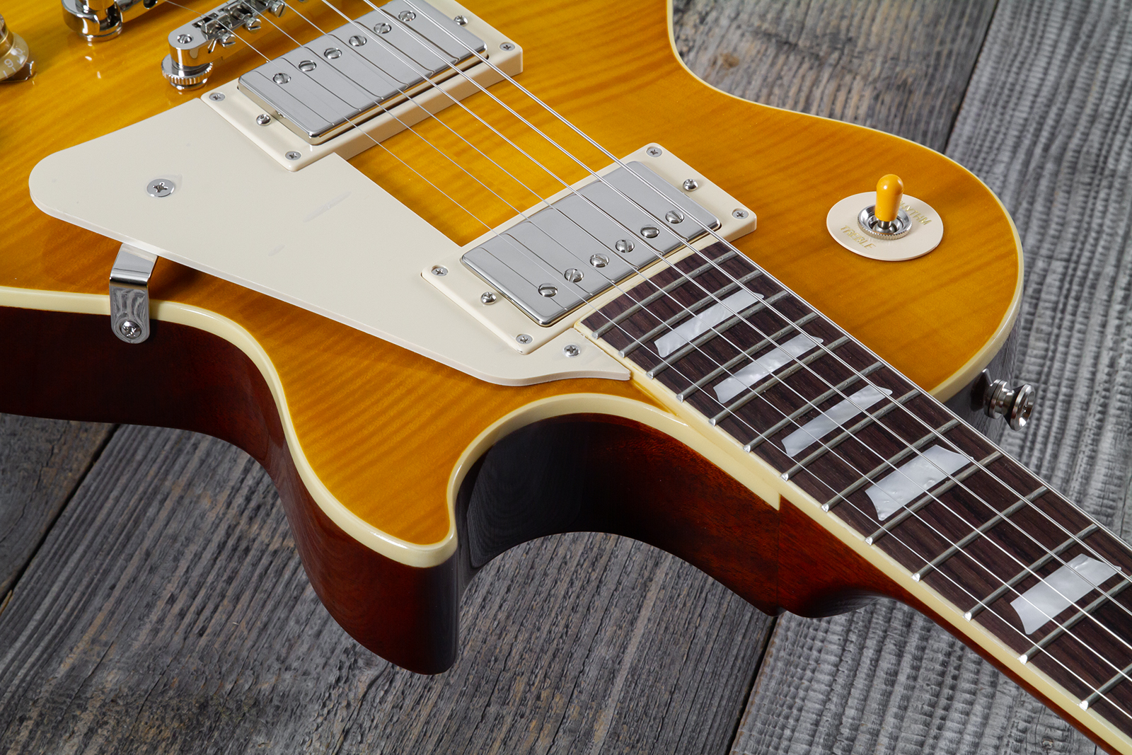 Epiphone Les Paul Standard 1959 Reissue Igc 2h Gibson Ht Rw - Lemon Burst - Single cut electric guitar - Variation 8