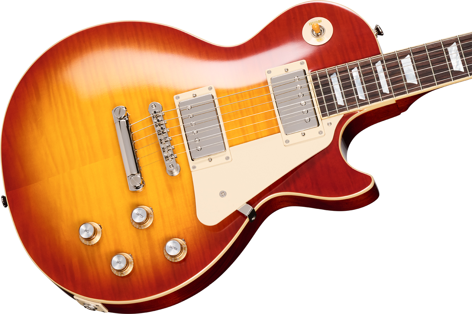 Epiphone Les Paul Standard 1960 Reissue I.b.g.c 2h Gibson Ht Rw - Washed Cherry Sunburst - Single cut electric guitar - Variation 3