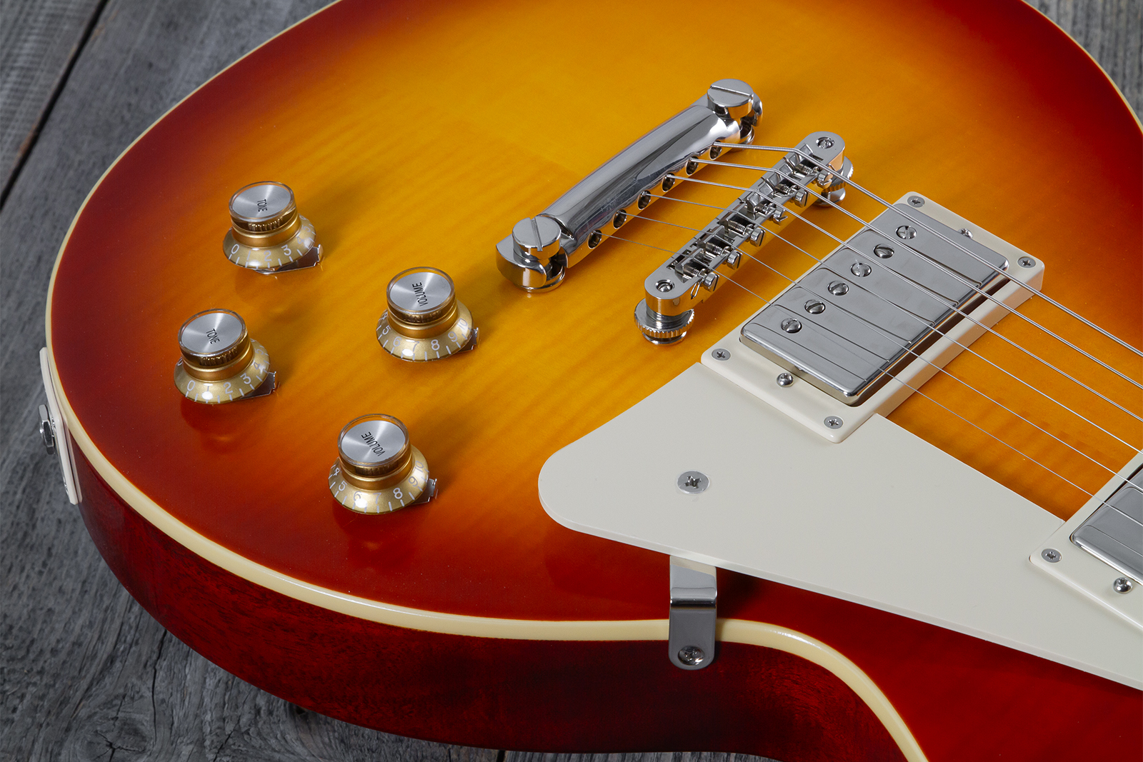 Epiphone Les Paul Standard 1960 Reissue Igc 2h Gibson Ht Rw - Tangerine Burst - Single cut electric guitar - Variation 9