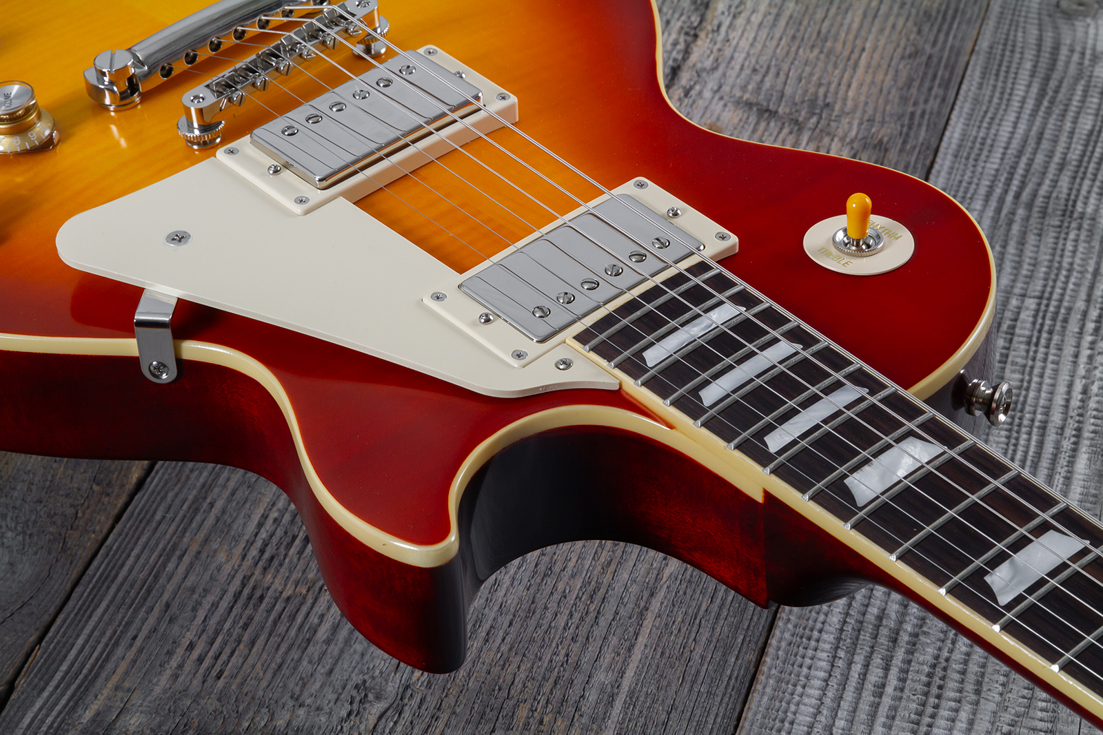 Epiphone Les Paul Standard 1960 Reissue Igc 2h Gibson Ht Rw - Tangerine Burst - Single cut electric guitar - Variation 10