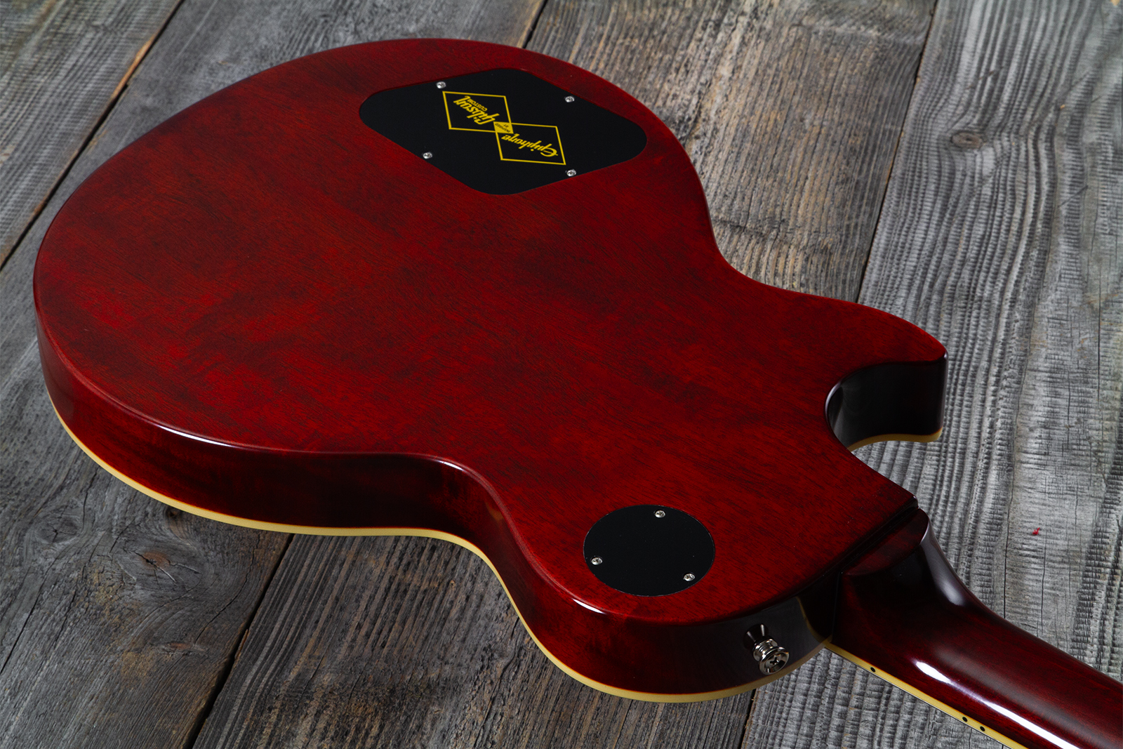 Epiphone Les Paul Standard 1960 Reissue Igc 2h Gibson Ht Rw - Tangerine Burst - Single cut electric guitar - Variation 13