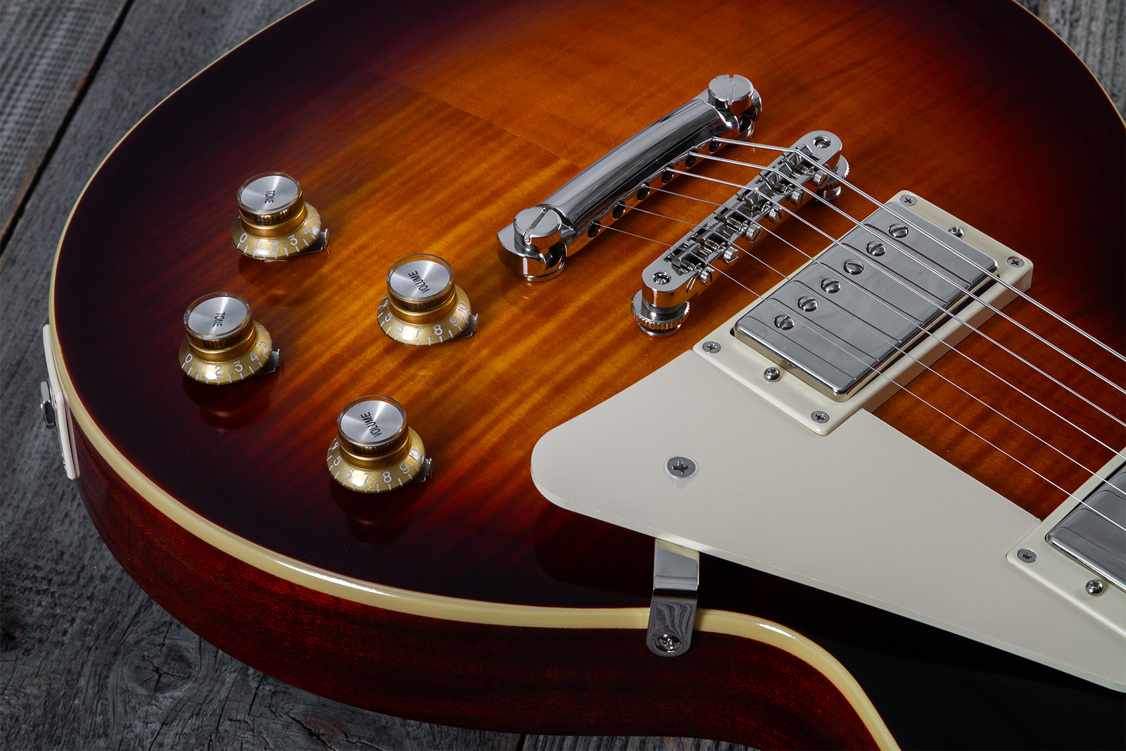 Epiphone Les Paul Standard 1960 Reissue Igc 2h Gibson Ht Rw - Washed Burgundy - Single cut electric guitar - Variation 3