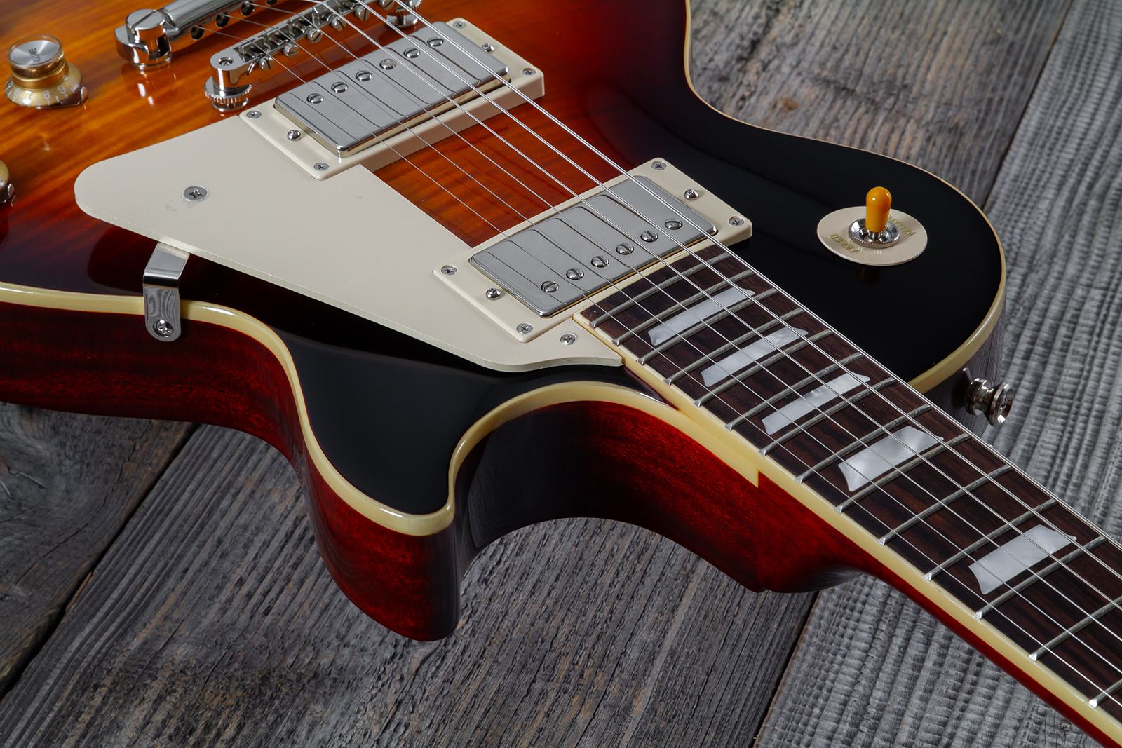 Epiphone Les Paul Standard 1960 Reissue Igc 2h Gibson Ht Rw - Washed Burgundy - Single cut electric guitar - Variation 4