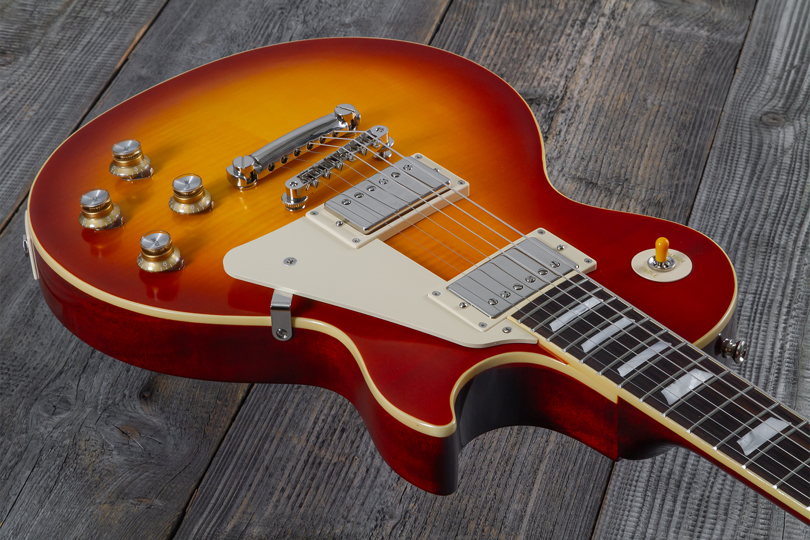 Epiphone Les Paul Standard 1960 Reissue Igc 2h Gibson Ht Rw - Tangerine Burst - Single cut electric guitar - Variation 8