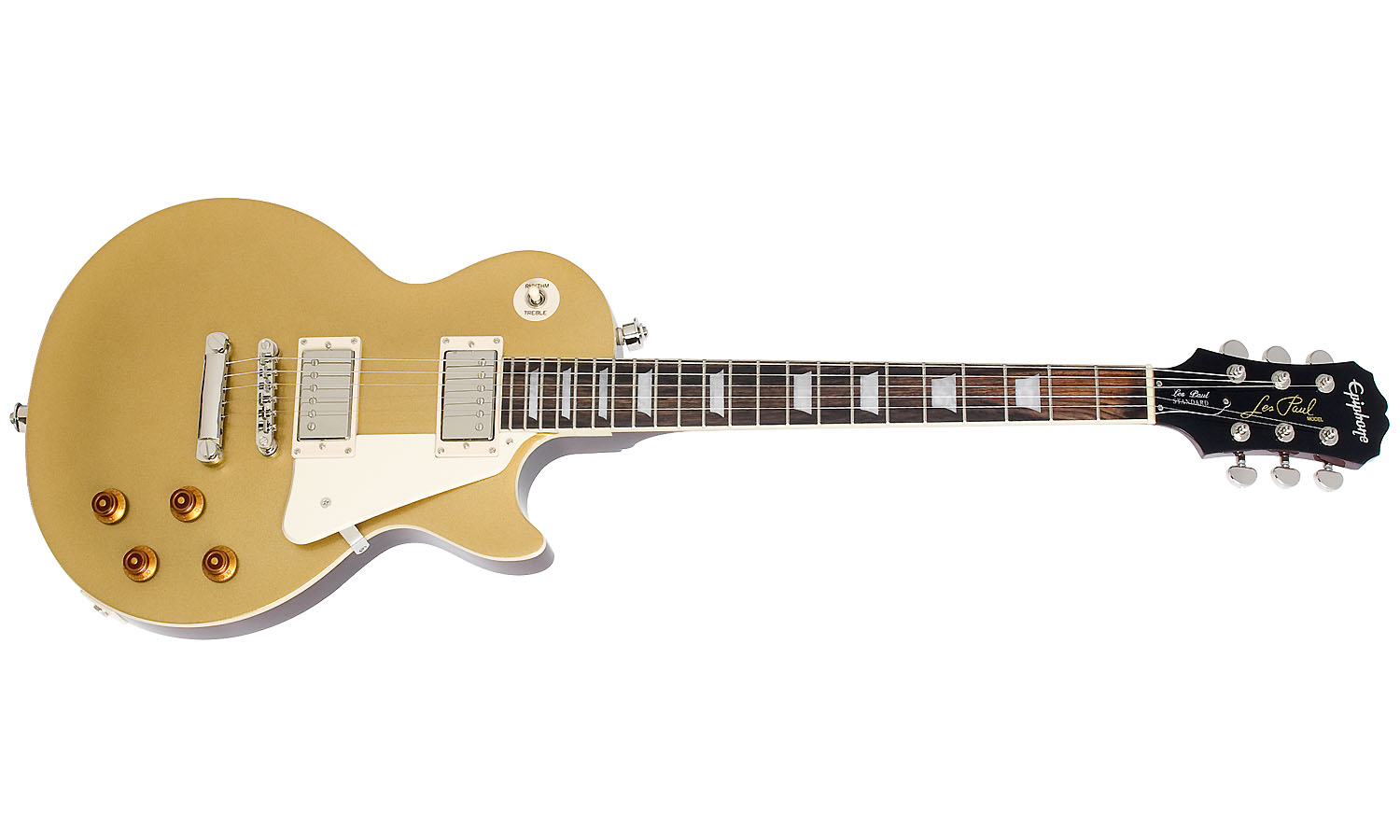 Epiphone Les Paul Standard Hh Ht Pf - Metallic Gold - Single cut electric guitar - Variation 1