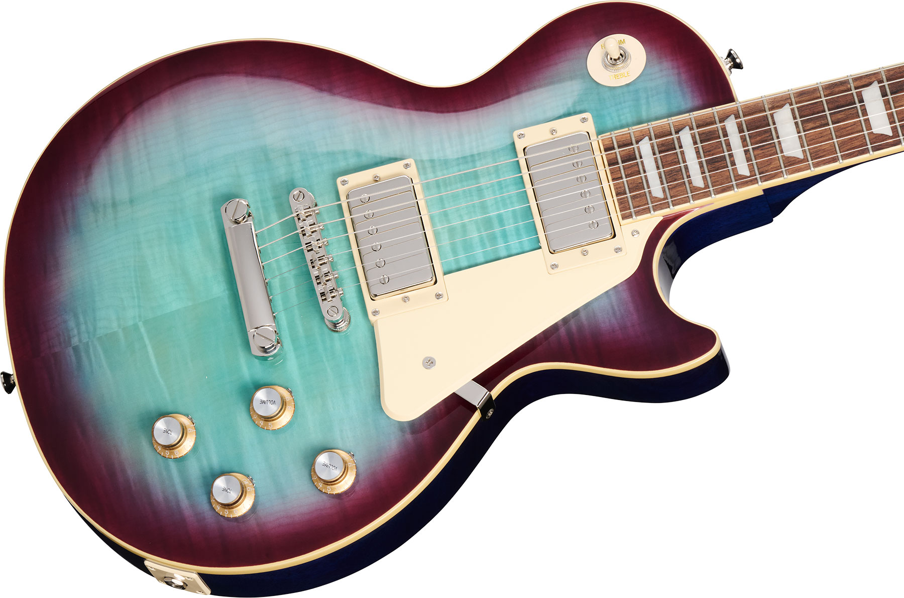 Epiphone Les Paul Standard 60s Figured Insp. By Gibson 2h Ht Lau - Blueberry Burst - Single cut electric guitar - Variation 3