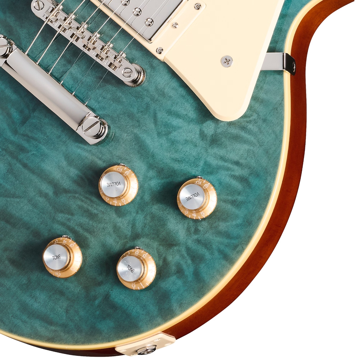 Epiphone Les Paul Standard 60s Quilt Top Ltd Ibg Original 2h Ht Lau - Translucent Blue - Single cut electric guitar - Variation 3