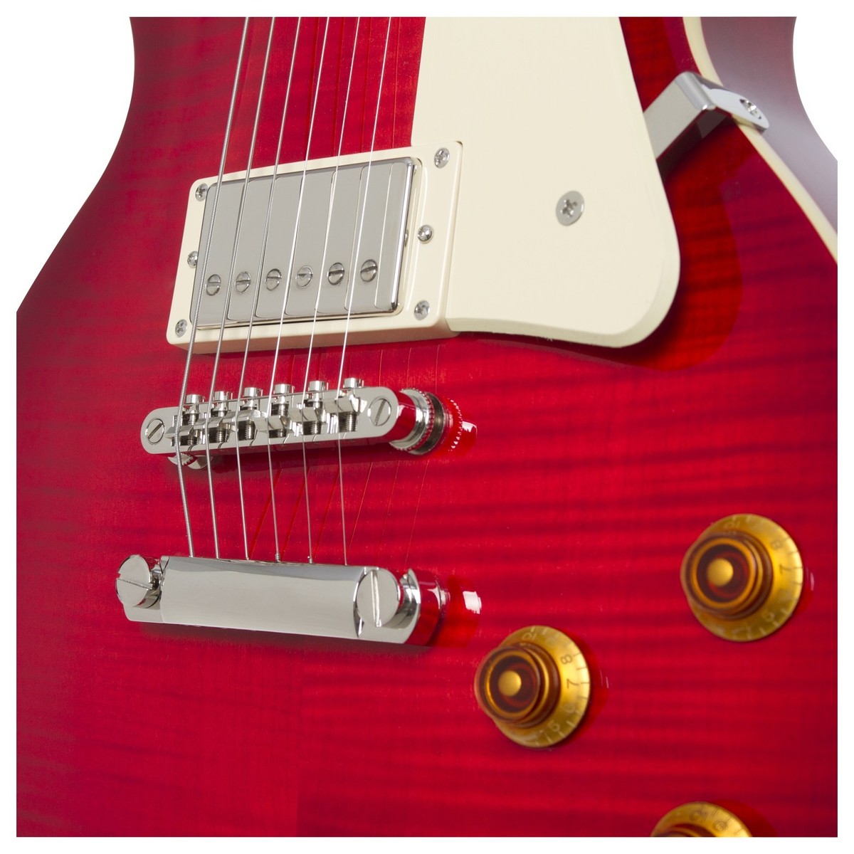 Epiphone Les Paul Standard Plus Top Pro Hh Ht Pf - Blood Orange - Single cut electric guitar - Variation 3