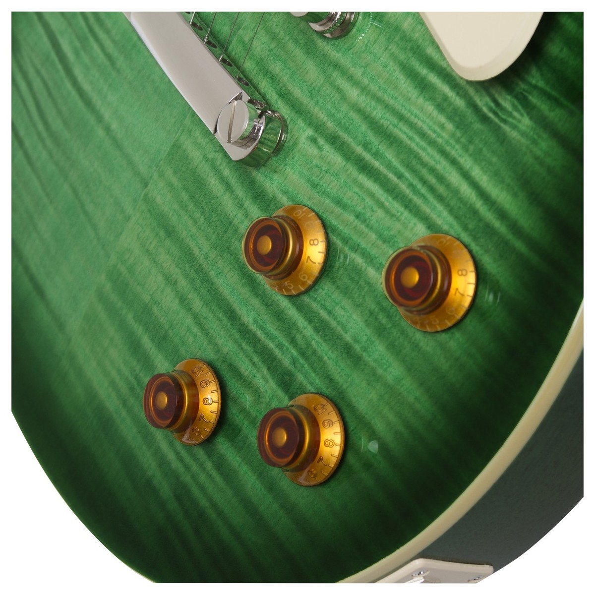 Epiphone Les Paul Standard Plus Top Pro 2018 Hh Ht Pf - Green Burst - Single cut electric guitar - Variation 4