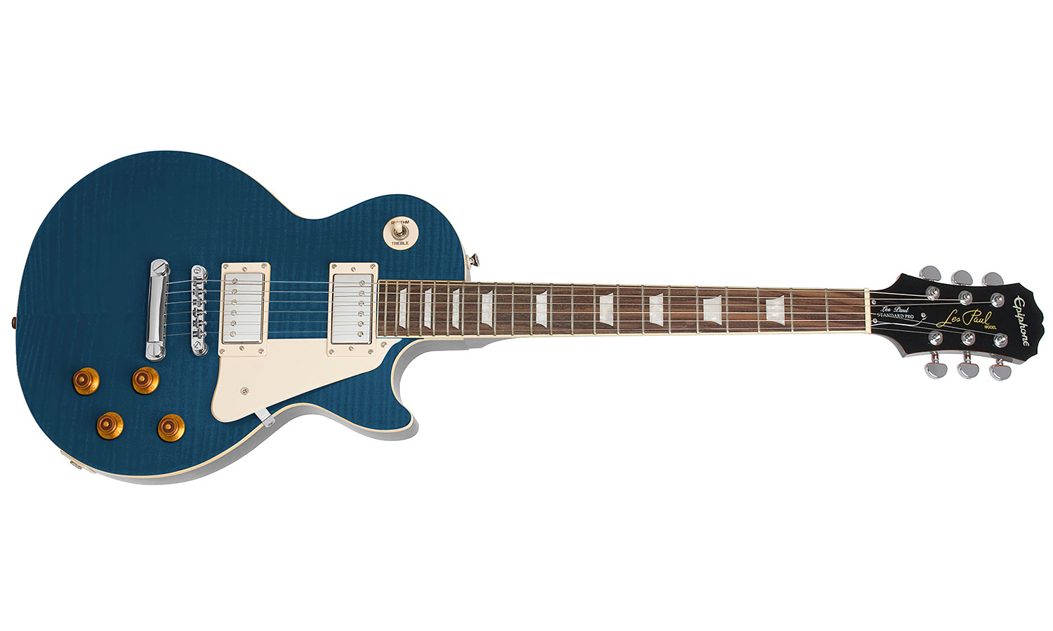 Epiphone Les Paul Standard Plus Top Pro Ch - Trans Blue - Single cut electric guitar - Variation 1