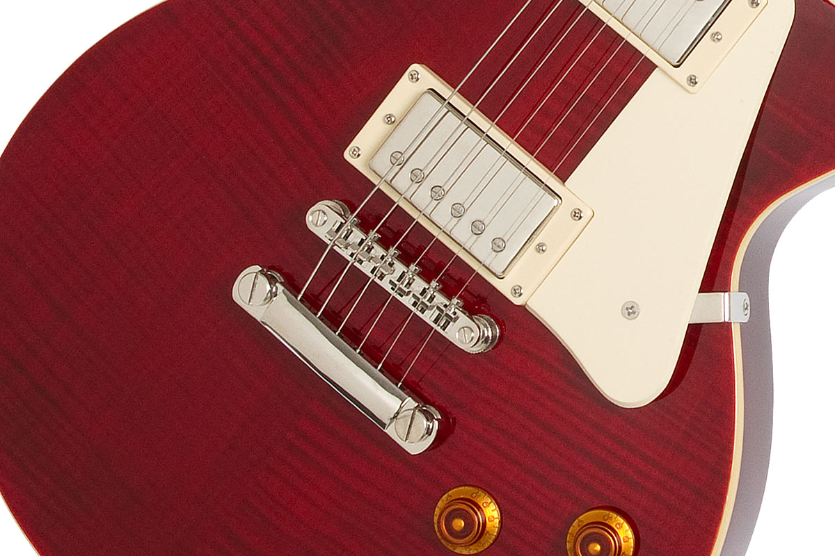 Epiphone Les Paul Standard Plus Top Pro Ch - Wine Red - Single cut electric guitar - Variation 3