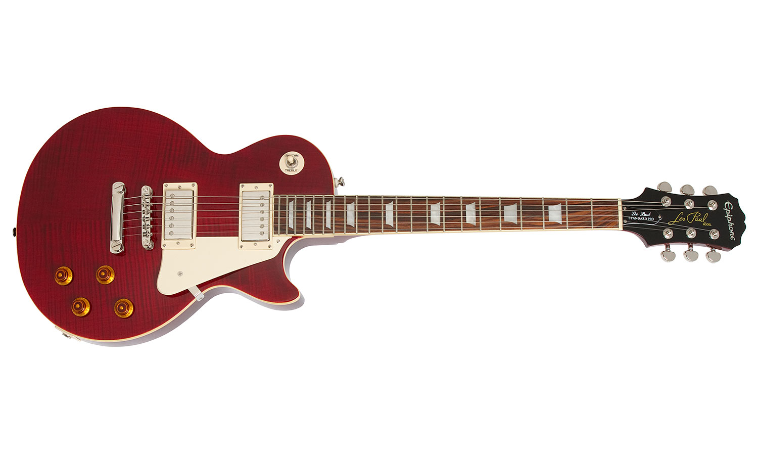 Epiphone Les Paul Standard Plus Top Pro Ch - Wine Red - Single cut electric guitar - Variation 1