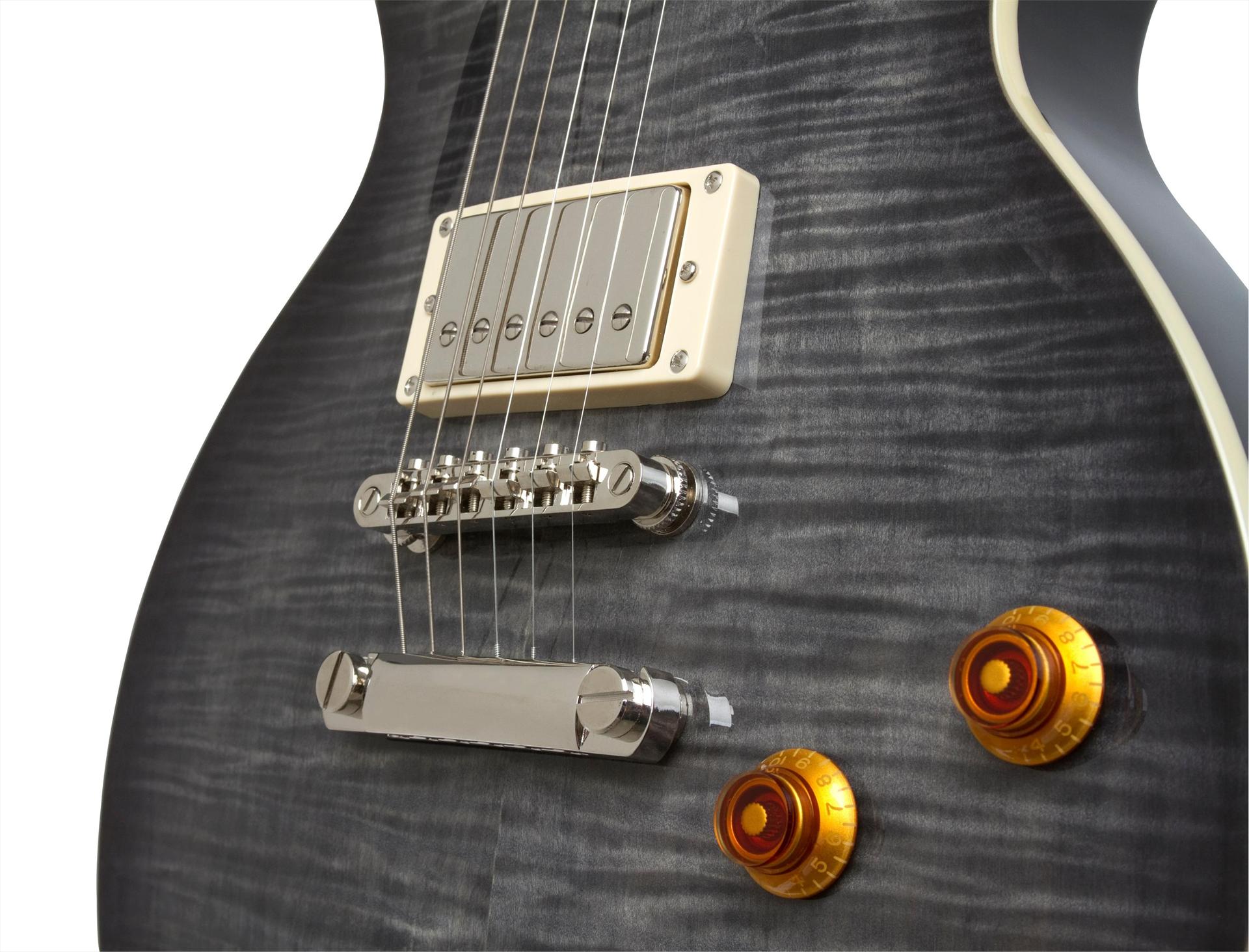 Epiphone Les Paul Standard Plus Top Pro Ltd Ch - Transparent Black - Single cut electric guitar - Variation 4