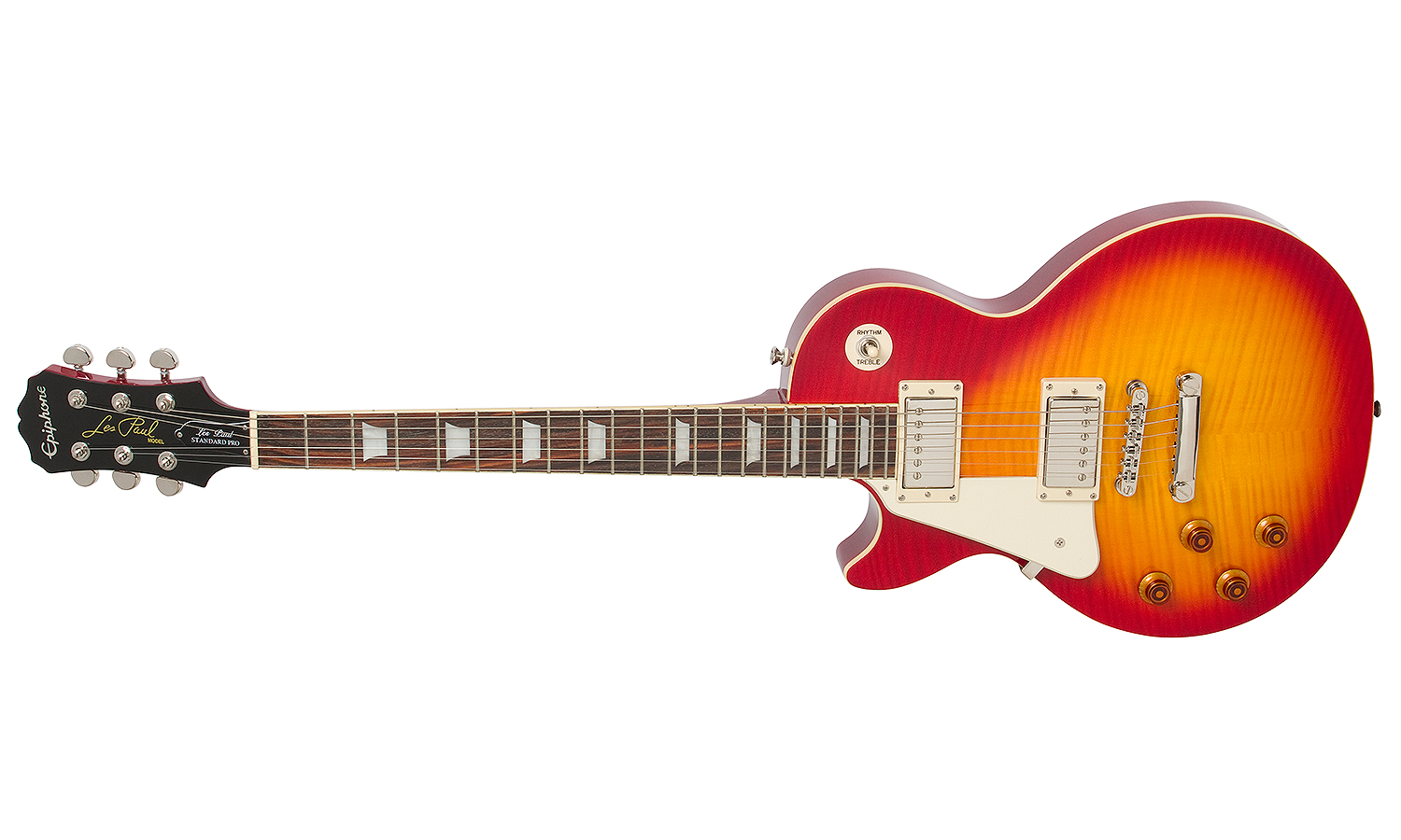 Epiphone Les Paul Standard Plus Top Pro Lh Gaucher Ch - Heritage Cherry Sunburst - Left-handed electric guitar - Variation 1