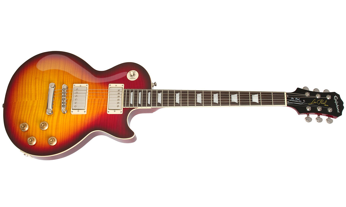 Epiphone Les Paul Standard Plus Top Pro Ltd Ch - Bourbon Burst - Single cut electric guitar - Variation 1